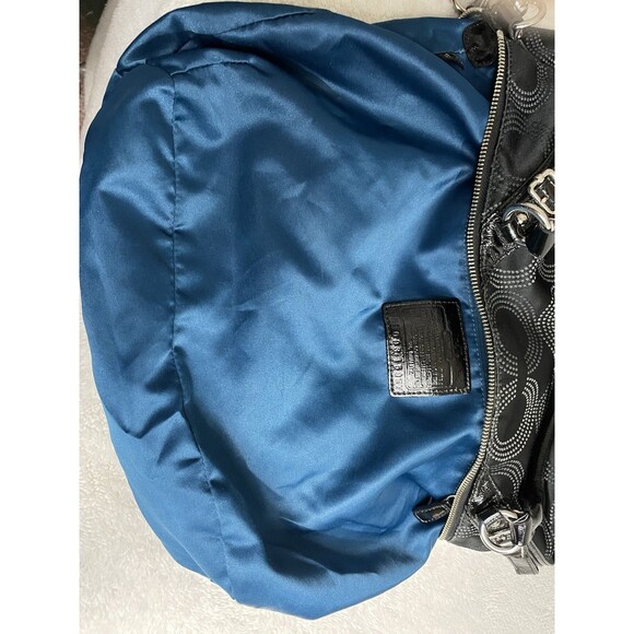 Coach Madison Dotted Op Art Sophia Satchel Bag Purse Large. Black. 15957 - Picture 11 of 16